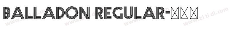 Balladon Regular字体转换